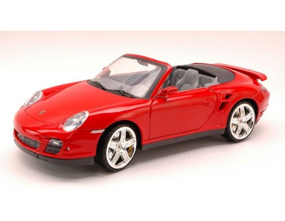 Cararama Motorama MTM73183RD PORSCHE 911 TURBO CABRIO 2006 RED 1:18 Modellino
