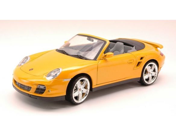 Cararama Motorama MTM73183YL PORSCHE 911 TURBO CABRIO 2006 YELLOW 1:18 Modellino