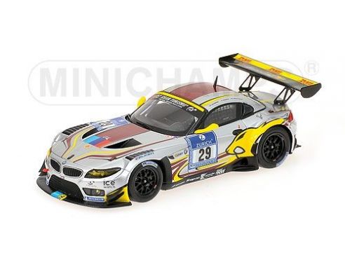 MINICHAMPS 437122929 BMW Z4 GT3 MARTIN LEINDERS 24H ADAC NURBURGRING 2012 Modellino