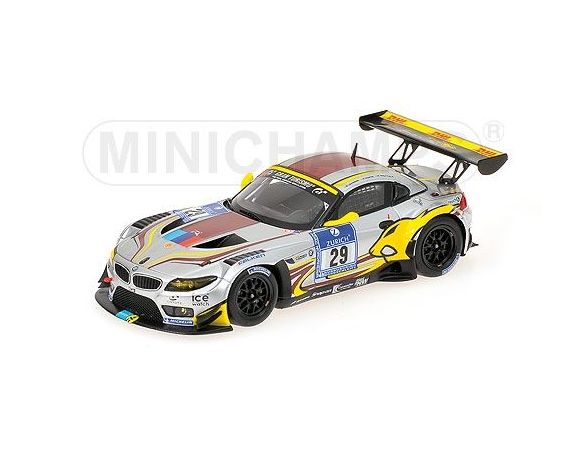 MINICHAMPS 437122929 BMW Z4 GT3 MARTIN LEINDERS 24H ADAC NURBURGRING 2012 Modellino
