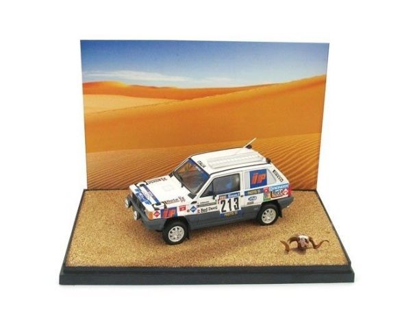 Brumm BMAS49 FIAT PANDA 4x4 P.DAKAR + FIGURE 1:43 Modellino