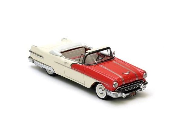 Neo Scale Models NEO44061 PONTIAC STAR CHIEF CONVERTIBLE 1956 RED/WHITE 1:43 Modellino