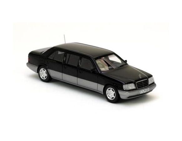 Neo Scale Models NEO44305 MERCEDES LIMOUSINE W124 1990 BLACK 1:43 Modellino