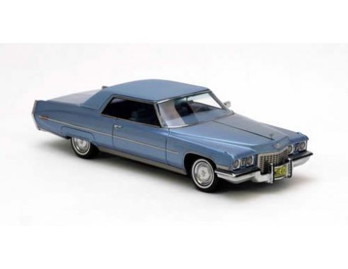 Neo Scale Models NEO44411 CADILLAC COUPE' DE VILLE 1972 LIGHT BLUE METALLIC 1:43 Auto Stradali