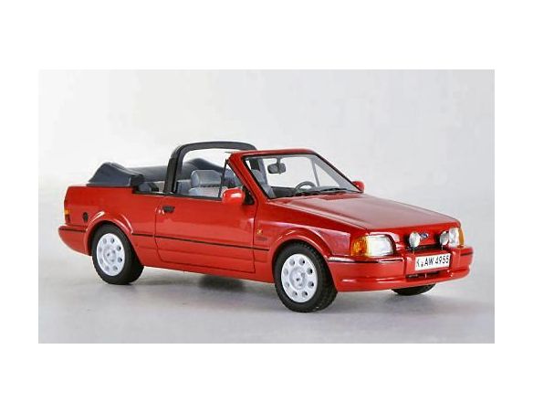Neo Scale Models NEO44955 FORD ESCORT MKIV XR3i CABRIOLET 1986 RED 1:43 Modellino