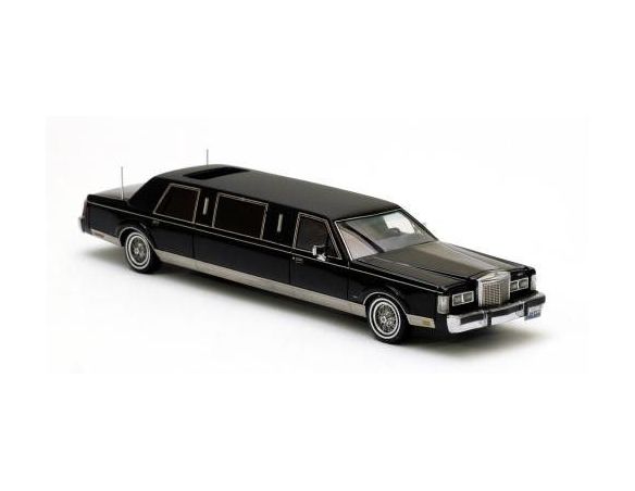 Neo Scale Models NEO45335 LINCOLN TOWNCAR FORMAL LIMOUSINE (STRETCK) 1985-90 BLACK 1:43 Modellino