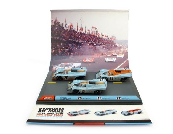 Brumm BMAS54R PORSCHE 917 START SET 24 H LE MANS 1970 1:43 Modellino
