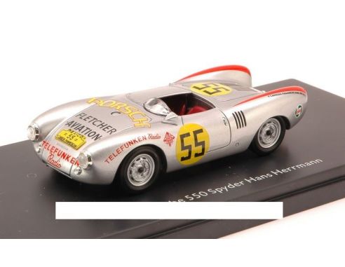 Schuco SH8867 PORSCHE 550 SPYDER N.55 3rd CARRERA PANAMERICANA 1954 H.HERMANN 1:43 Modellino