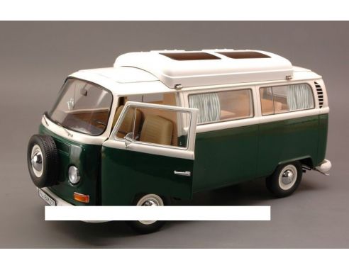 Schuco 0186 VW T2A CAMPINGBUS WHITE-GREEN 1/18 Modellino