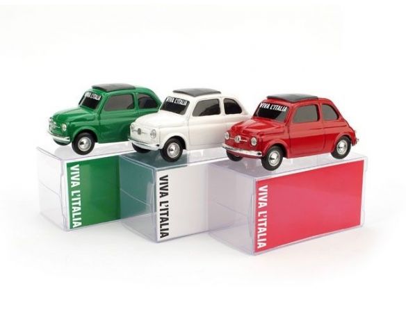 Brumm BMBR018 FIAT 500 VERDE BANDIERA ITALIANA 1:43 Modellino