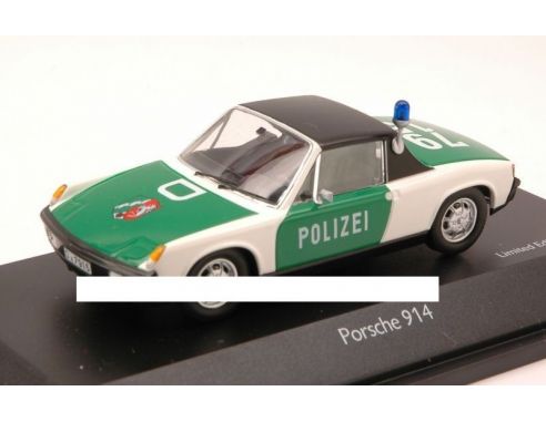 Schuco SH3707 PORSCHE 914 POLIZEI 1970 1:43 Modellino