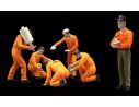 True Scale Miniatures TSM11AC01 PIT CREW FIGURINES TEAM JAGERMEISTER SET OF 6 1:18 Modellino