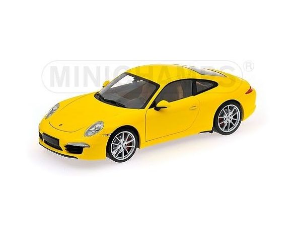 Minichamps PM100061021 PORSCHE 911 CARRERA S 991 2011 YELLOW 1:18 Modellino