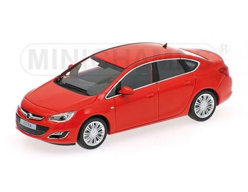 MINICHAMPS 410042001 OPEL ASTRA 4 DOOR 2012 RED Modellino