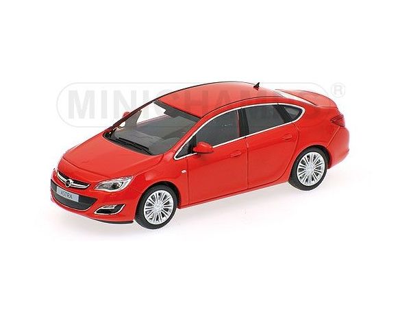MINICHAMPS 410042001 OPEL ASTRA 4 DOOR 2012 RED Modellino