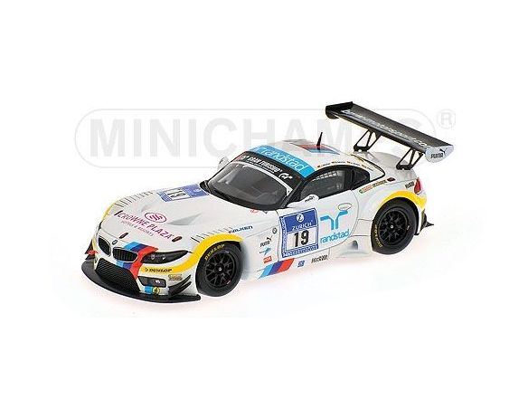 MINICHAMPS 437122919 BMW Z4 GT3 MULLER ALZEN 24H ADAC NURBURGRING 2012 Modellino