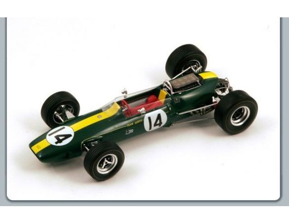 Spark Model S18082 LOTUS 33 BRM G.HILL 1967 N.14 2nd MONACO GP 1:18 Modellino