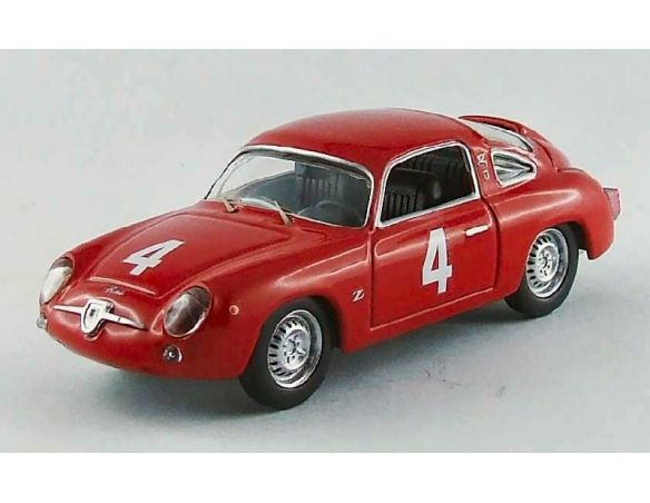 Best Model BT9519 FIAT ABARTH 750 N.4 5th (WINNER CLASS) GT GP MONZA 1963 G.CAPRA 1:43 Modellino