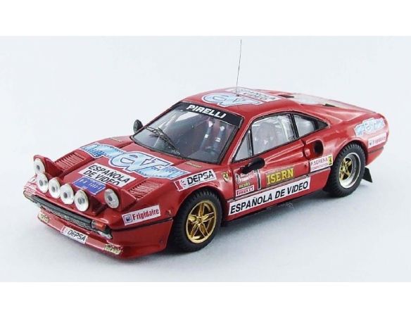 Best Model BT9524 FERRARI 308 GTB N.1 RALLY DI SPAGNA 1984 ZANINI-OSONA 1:43 Modellino