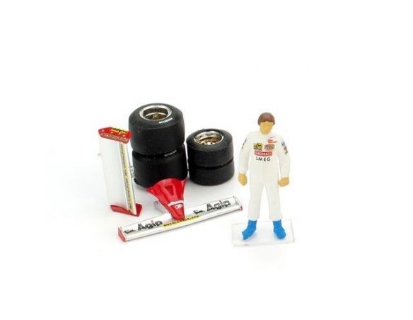 Brumm BMCH01T PILOTINO G.VILLENEUVE x R 267/272 + ALETTONI + SET GOMME 1:43 Modellino