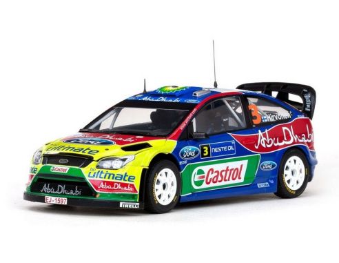 SunStar SS3945 FORD FOCUS N.3 WINNER FINLAND RALLY 2009 HIRVONEN-LEHTINEN 1:18 Modellino