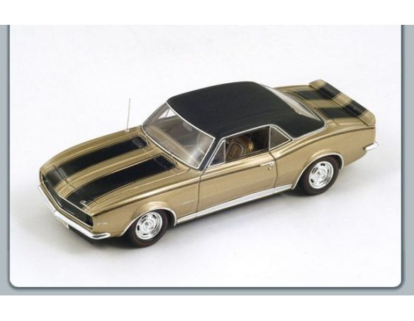 Spark Model S2612 CHEVROLET CAMARO Z28 1967 METALLIC GOLD/BLACK 1:43 Modellino