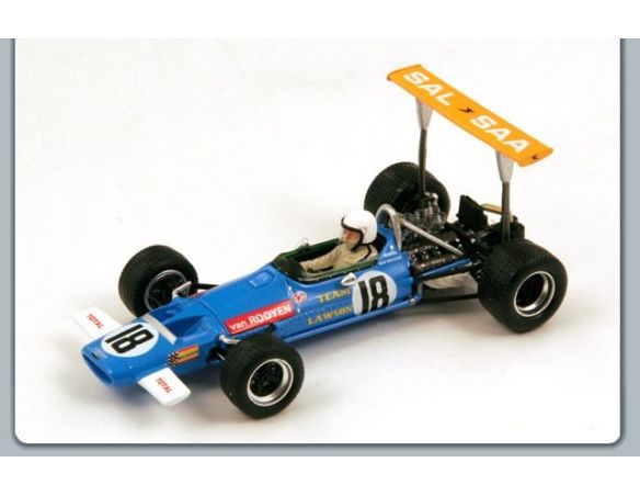 Spark Model S3117 MC LAREN M7A B.VAN ROOYEN N.18 RETIRED SOUTH AFRICAN GP 1:43 Modellino