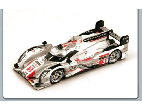 Spark Model S3743 AUDI R18 E-TRON QUATTRO N.3 3rd LM 2013 GRASSI-GENE'-JARVIS 1:43 Modellino
