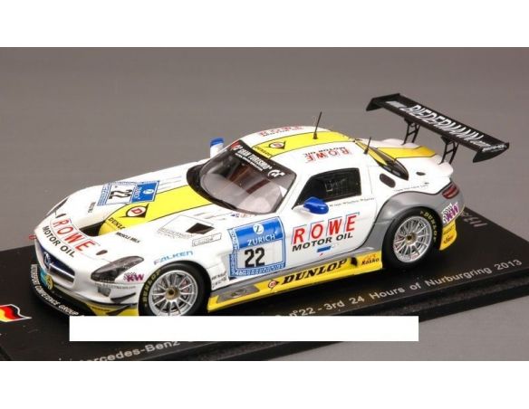 Spark Model SG079 MERCEDES SLS AMG GT3 N.22 3rd NURBURGRING 2013 1:43 Modellino