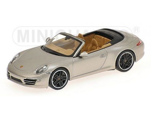Minichamps 410060231 PORSCHE 911 CARRERA S CABRIOLET (991) 2012 SILVER Modellino