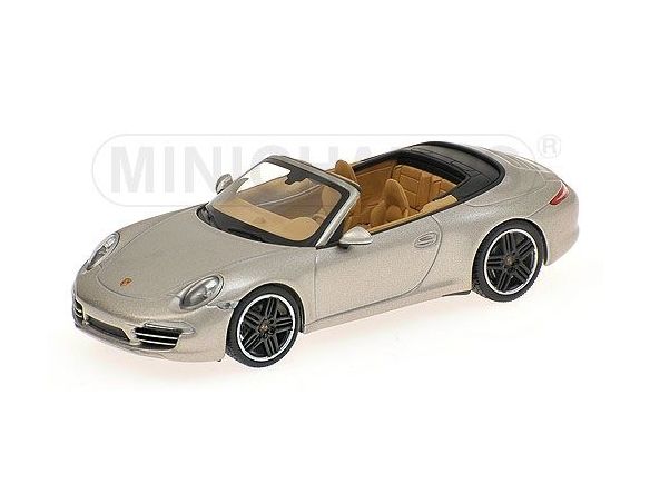 Minichamps 410060231 PORSCHE 911 CARRERA S CABRIOLET (991) 2012 SILVER Modellino