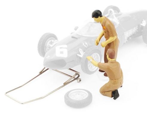 Brumm BMF068 MECCANICI FERRARI 1961 + CRIC CAMBIO GOMME Pz.2 Modellino