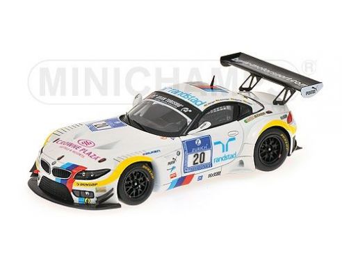 Minichamps PM437122920 BMW Z4 GT3 N.20 NURBURGRING 2012 HURTGEN-SCHWAGER-BASTIAN-ADORF 1:43 Modellino
