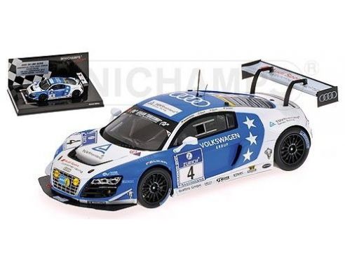 Minichamps PM437131304 AUDI R8 N.4 NURBURGRING 2013 AMMERMULLER-STUCK-STUCK-STIPPLER 1:43 Modellino