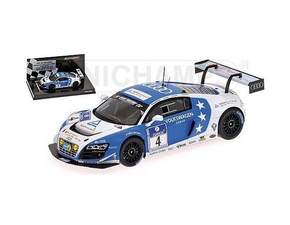 Minichamps PM437131304 AUDI R8 N.4 NURBURGRING 2013 AMMERMULLER-STUCK-STUCK-STIPPLER 1:43 Modellino