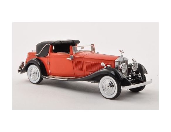 Neo Scale Models NEO45407 ROLLS ROYCE PHANTOM II OWEN SEDANCA COUPE' 1935 RED/BLACK 1:43 Modellino