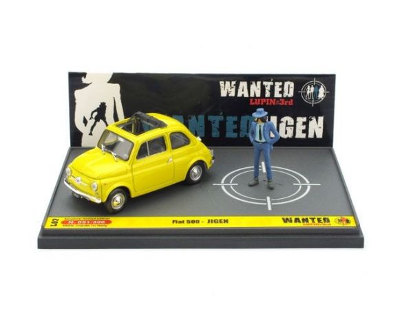 Brumm BML02 FIAT 500F LUPIN III WANTED JIGEN 1:43 Modellino