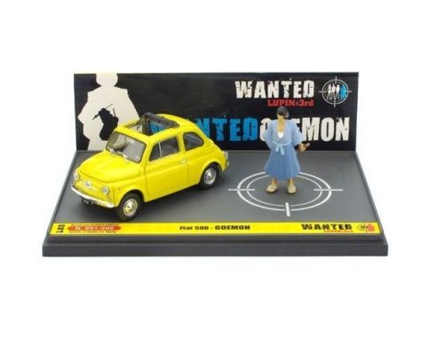 Brumm BML03 FIAT 500F LUPIN III WANTED GOEMON 1:43 Modellino