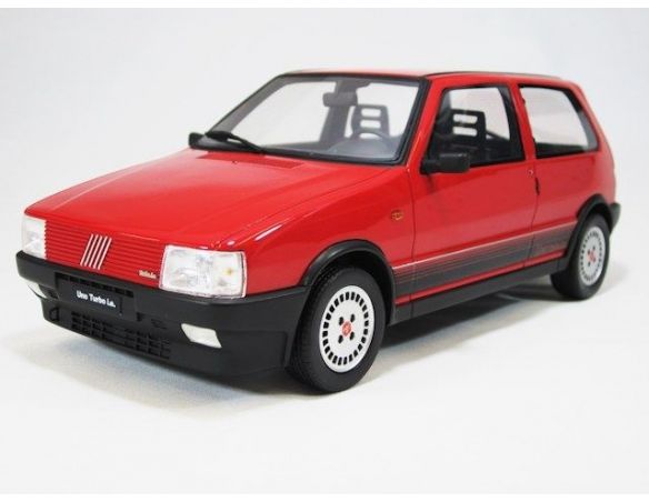 Hot Wheels LAUDO088 FIAT UNO TURBO I.E. 1983 RED 1:18 Modellino