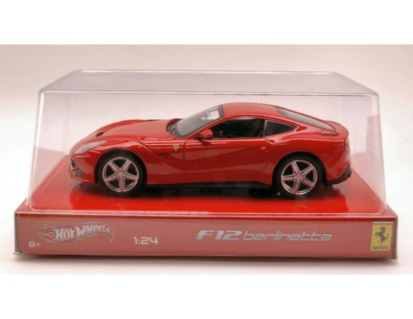 Hot Wheels HWBCK02 FERRARI F12 BERLINETTA 2012 RED 1:24 Modellino