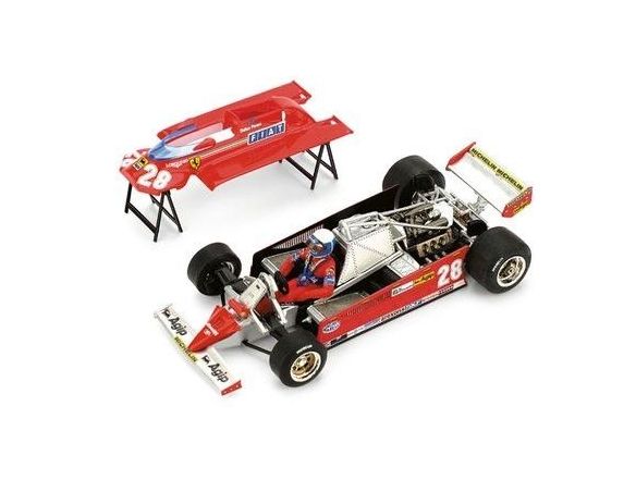 Brumm BMP005 FERRARI 126 CK D.PIRONI 1981 N.28 4th MONACO GP 1:43 Modellino
