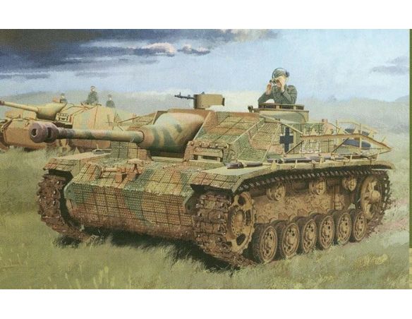Dragon D6633 STUG III AUSF.G LATE W/ZIMMERIT KIT 1:35 Modellino
