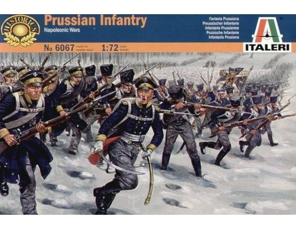 Italeri IT6067 PRUSSIAN INFANTRY NAPOLEONIC WARS KIT 1:72 Modellino
