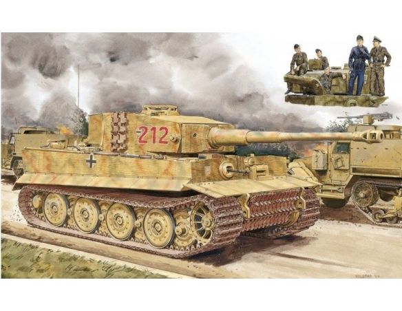Dragon D7440 PZ.KPFW.VI + TIGER ACES KIT 1:72 Modellino