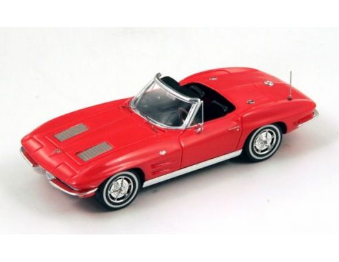 Spark Model S2969 CHEVROLET CORVETTE C2 STING RAY CONVERTIBLE 1963 RED 1:43 Modellino