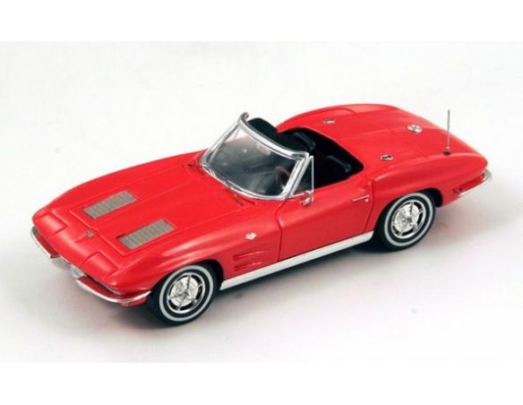 Spark Model S2969 CHEVROLET CORVETTE C2 STING RAY CONVERTIBLE 1963 RED 1:43 Modellino