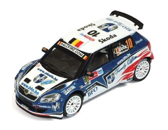 Ixo model RAM436 SKODA FABIA S2000 N.10 WINNER YPRES RALLY LOIX-MICLOTTE 1:43 Modellino