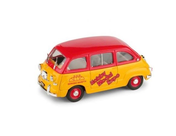 Brumm S99-27 FIAT 600 MULT.NOVEGRO'99 GIALL/ROSSA Modellino