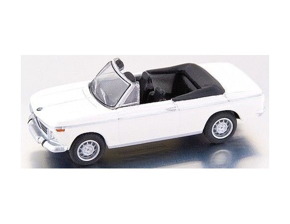Bub 08452 BMW 2002 CABRIO WHITE 1/87 Modellino
