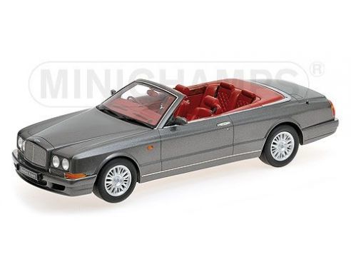 MINICHAMPS 107139930 BENTLEY CONTINENTAL AZURE 1996 CABRIO DARK GREY METALLIC Modellino